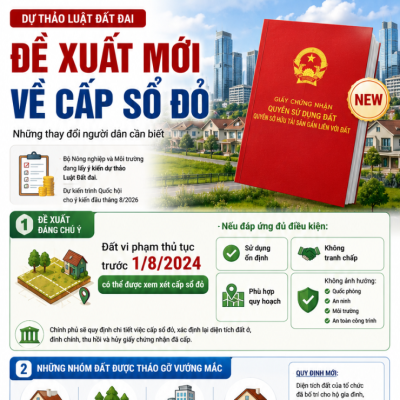 NHỮNG ĐỀ XUẤT MỚI ĐÁNG CHÚ Ý VỀ VIỆC CẤP SỔ ĐỎ